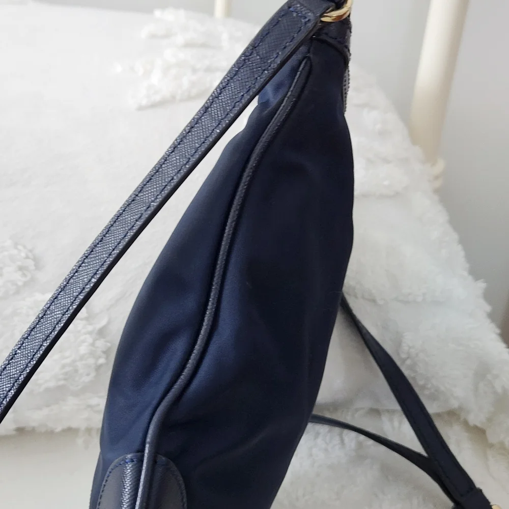Tory Burch Midnight Blue Nylon Crossbody Swingback Bag